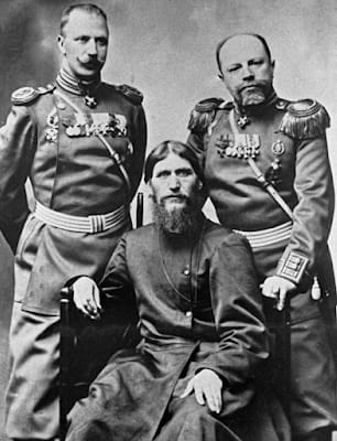 Photo Grigory Rasputin and generals